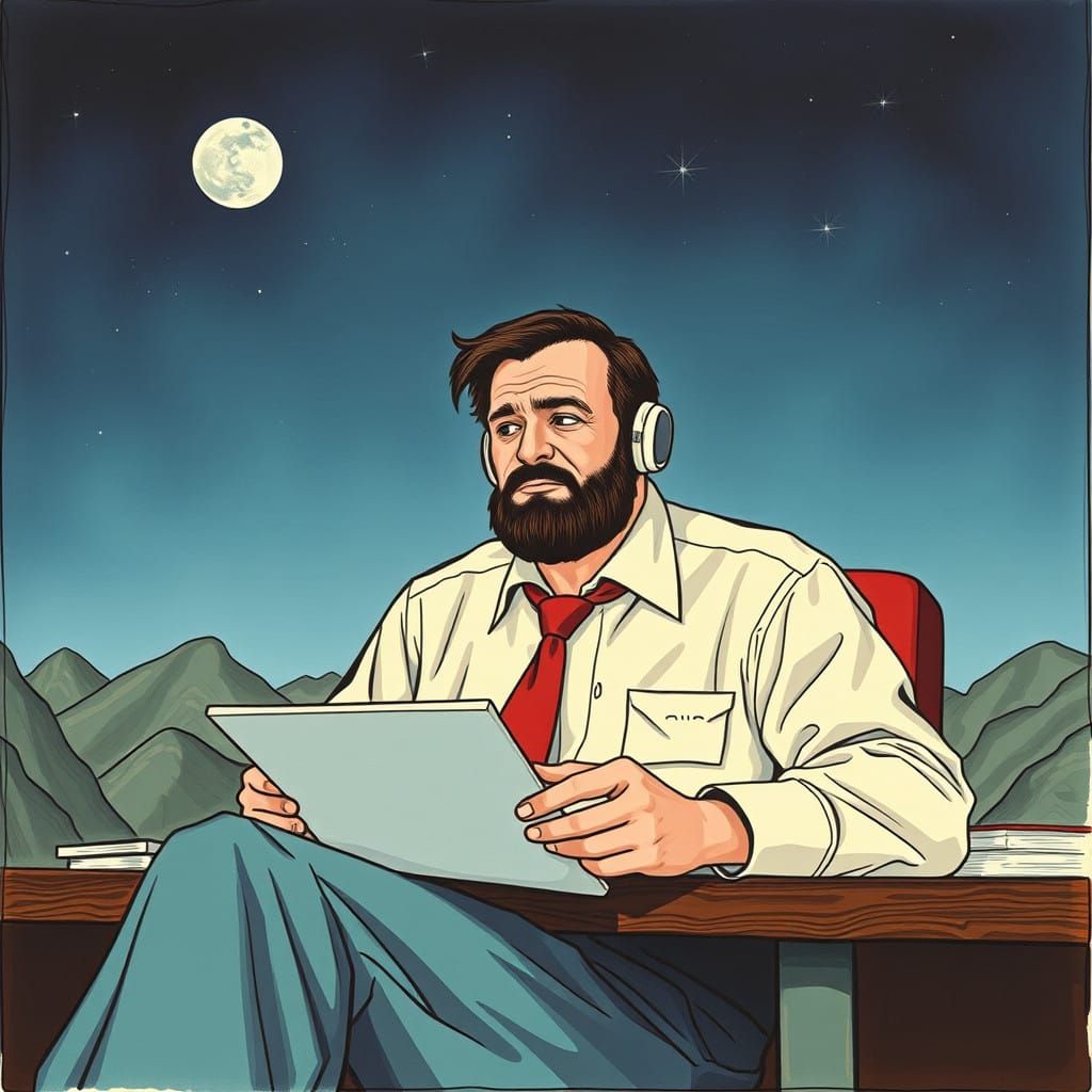 A Life of Stress and Chaos as Cyberpunk Digital Art