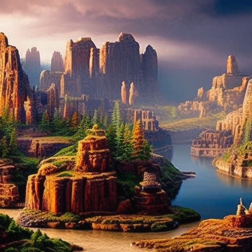 North American Civilization Diorama on Fantasy Tabletop