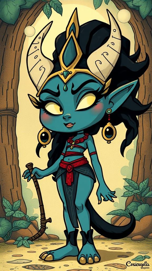 Cartoon Kali