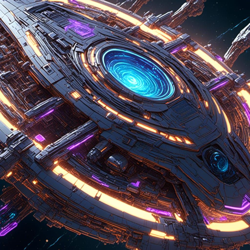 Sci-Fi Spacecraft Shield Concept Art