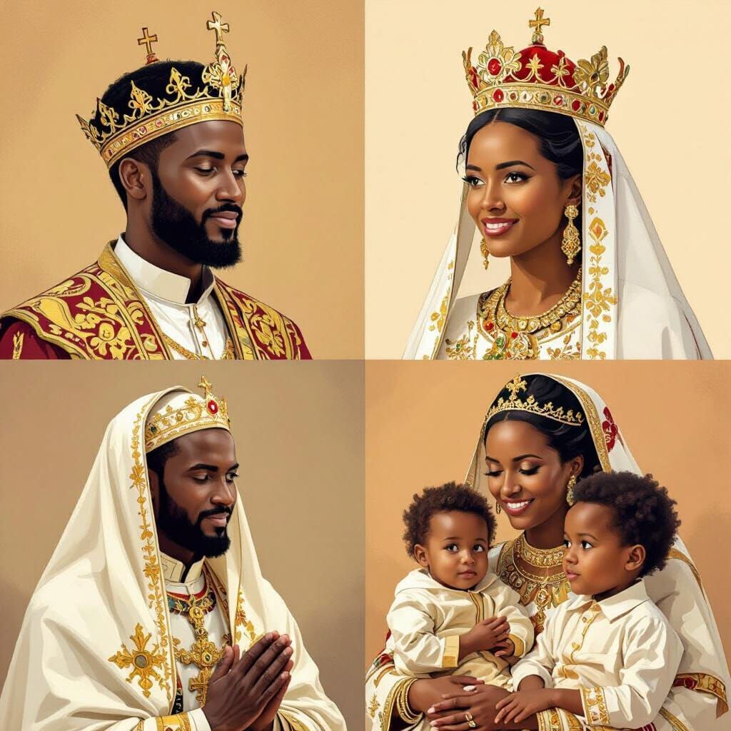 Ethiopian Orthodox Couple: A Generational Journey