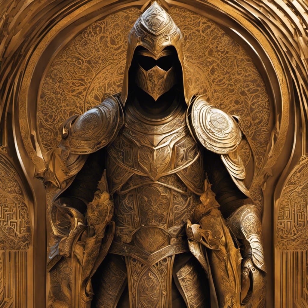 Desert Sands Elemental Knight in Golden Armor