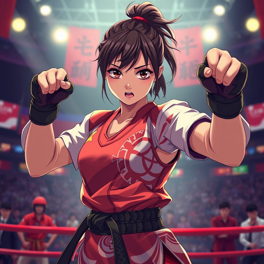 Singaporean Martial Artist Victorious, Anime Style