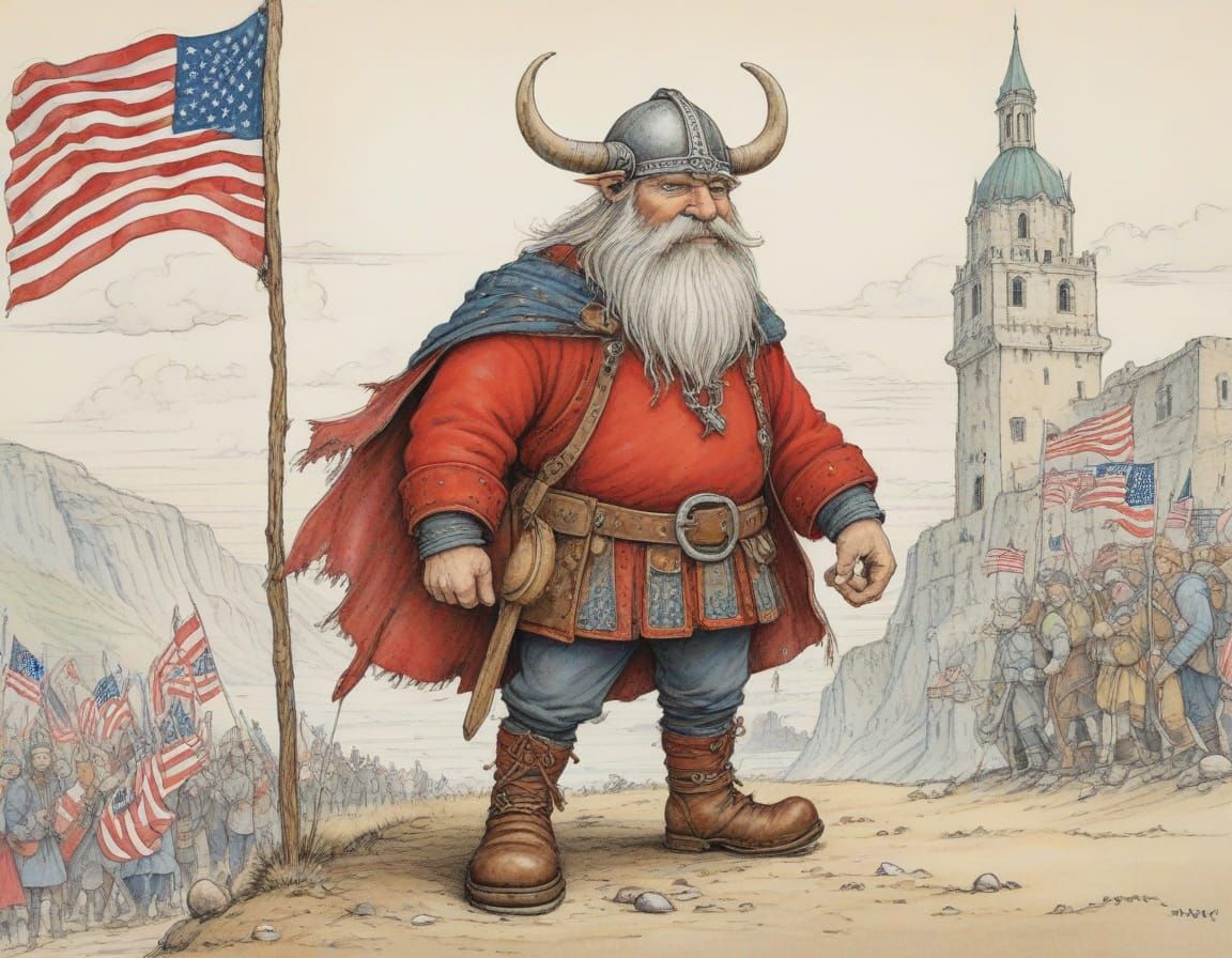 Viking Explorer Discovers New World in Vibrant, Hand-Drawn S...