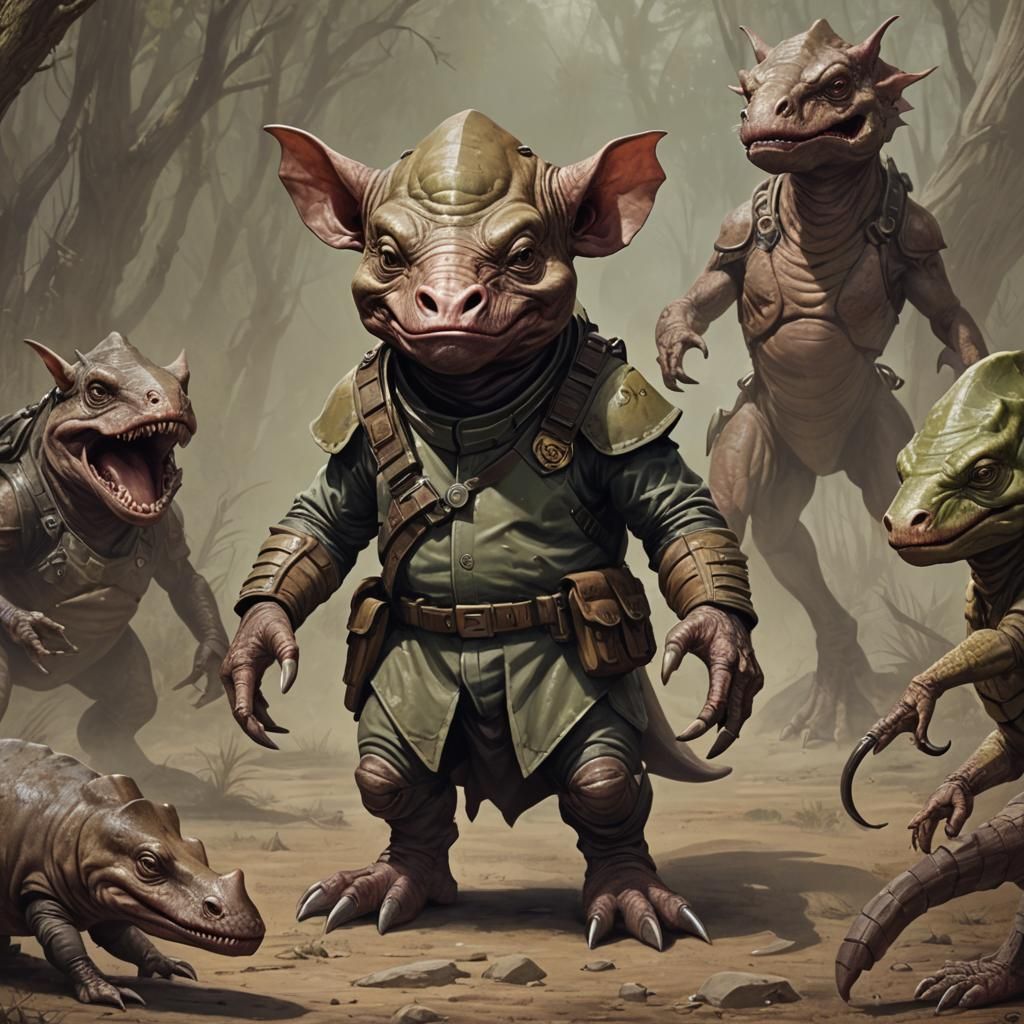 Sinister Hybrid Creature Mashup by Rutkowski