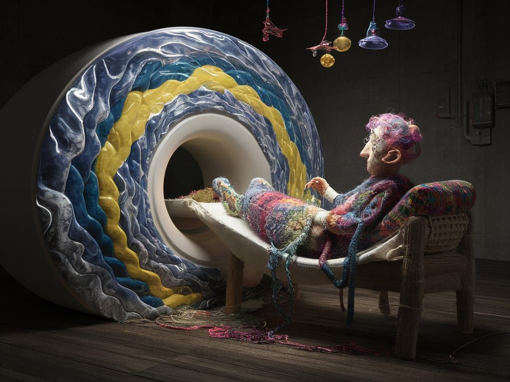 Surreal Textile Artist Creates MRI Masterpiece