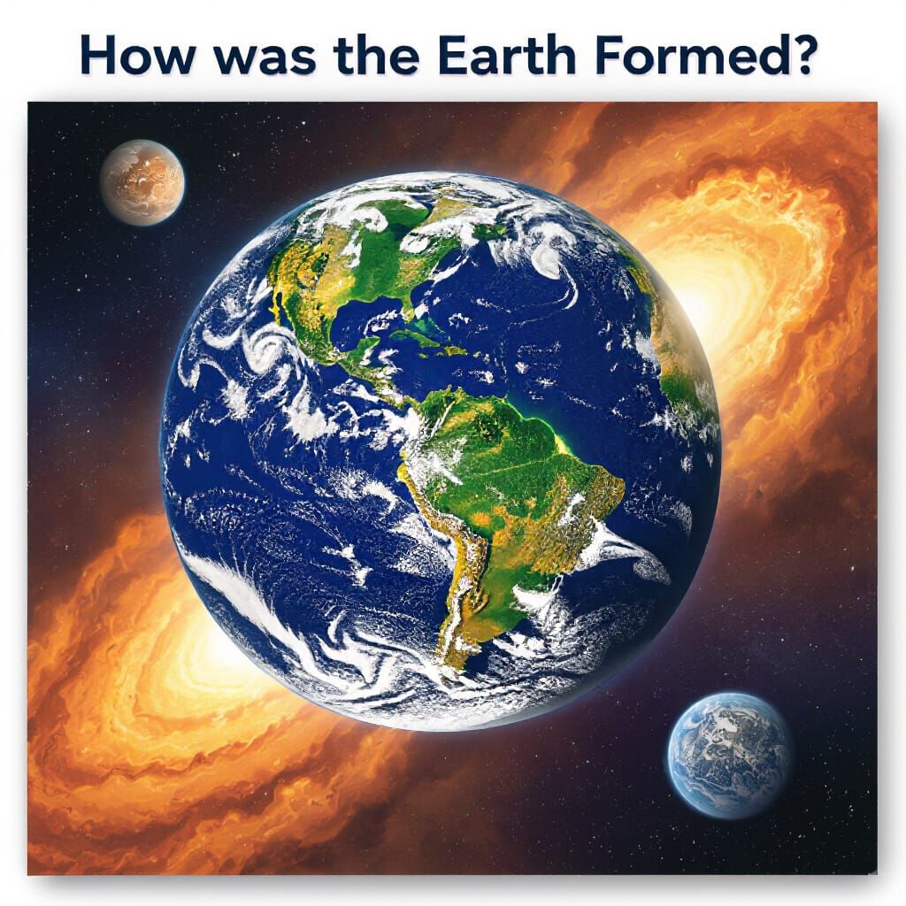 AI's Vision of Earth's Fiery Creation