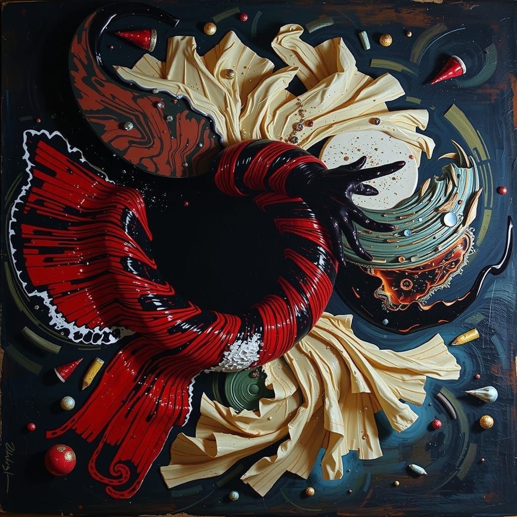 Abstract Swirling Vortex of Motion