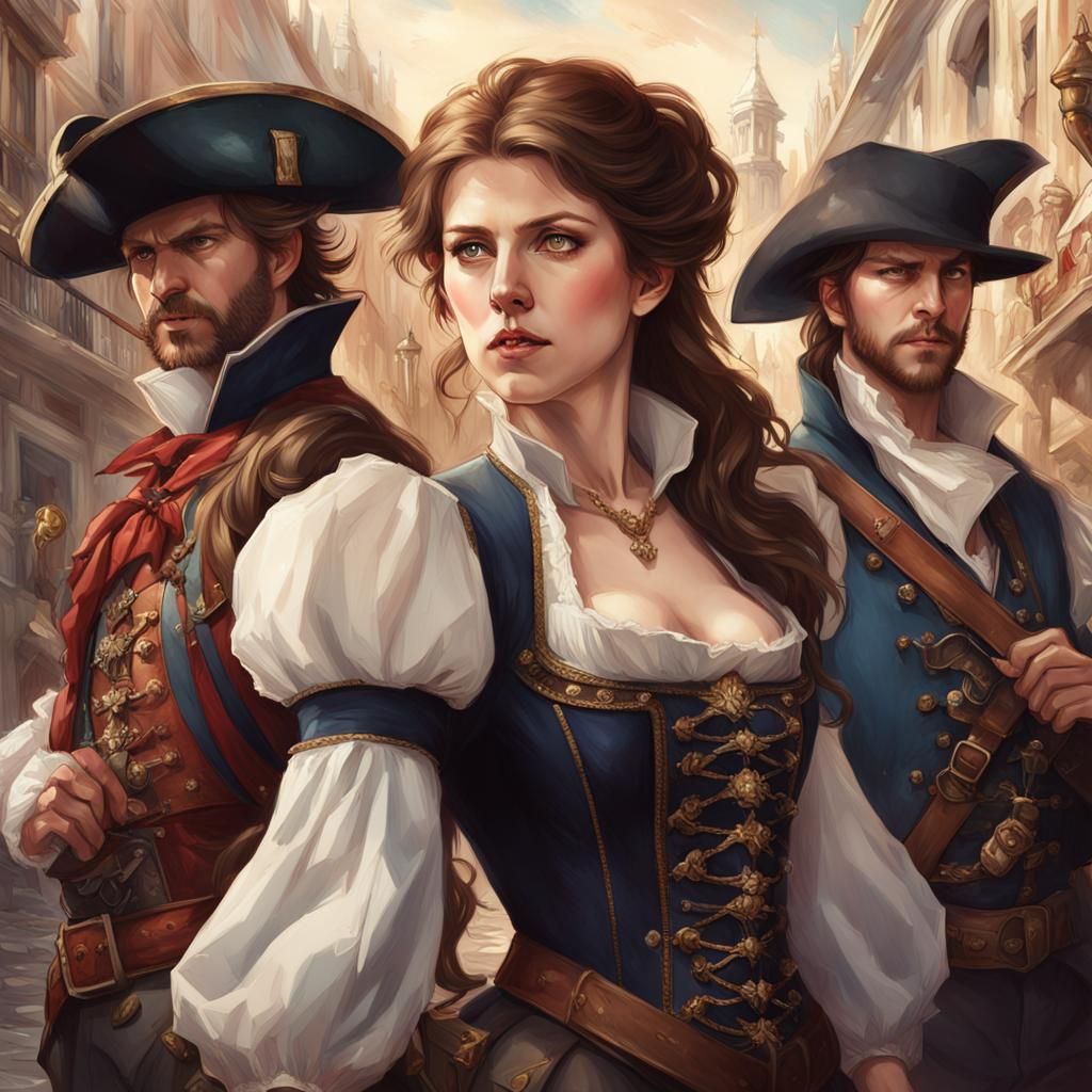 Anna Kendrick as a Musketeer in Madrid