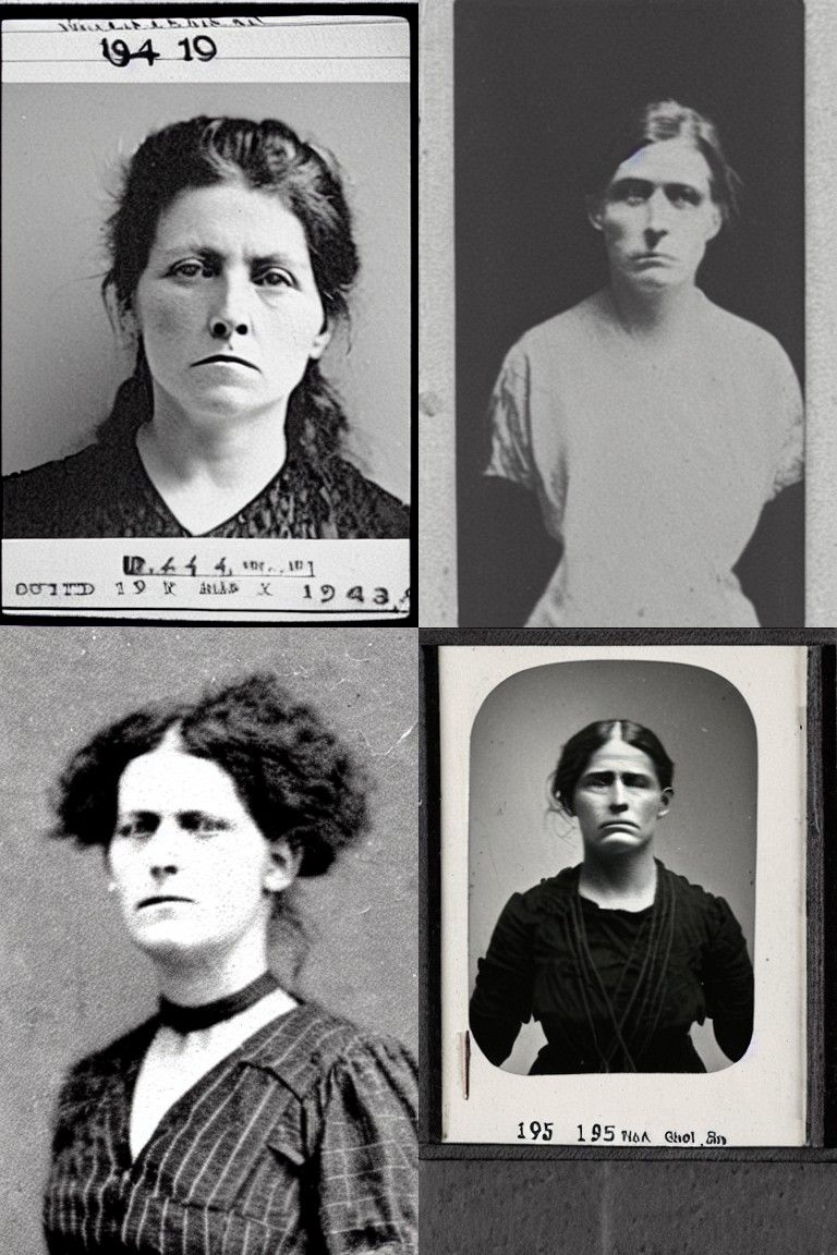 Vintage Mugshot: Woman Arrested in 1905