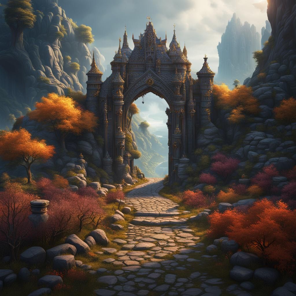Narrow Road and Wide Gate: Fantasy Concept Art
