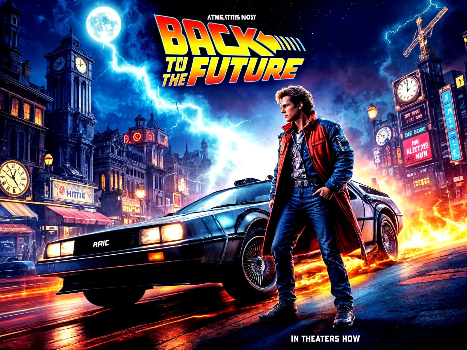 Back to the Future: Retro-Futuristic Movie Poster