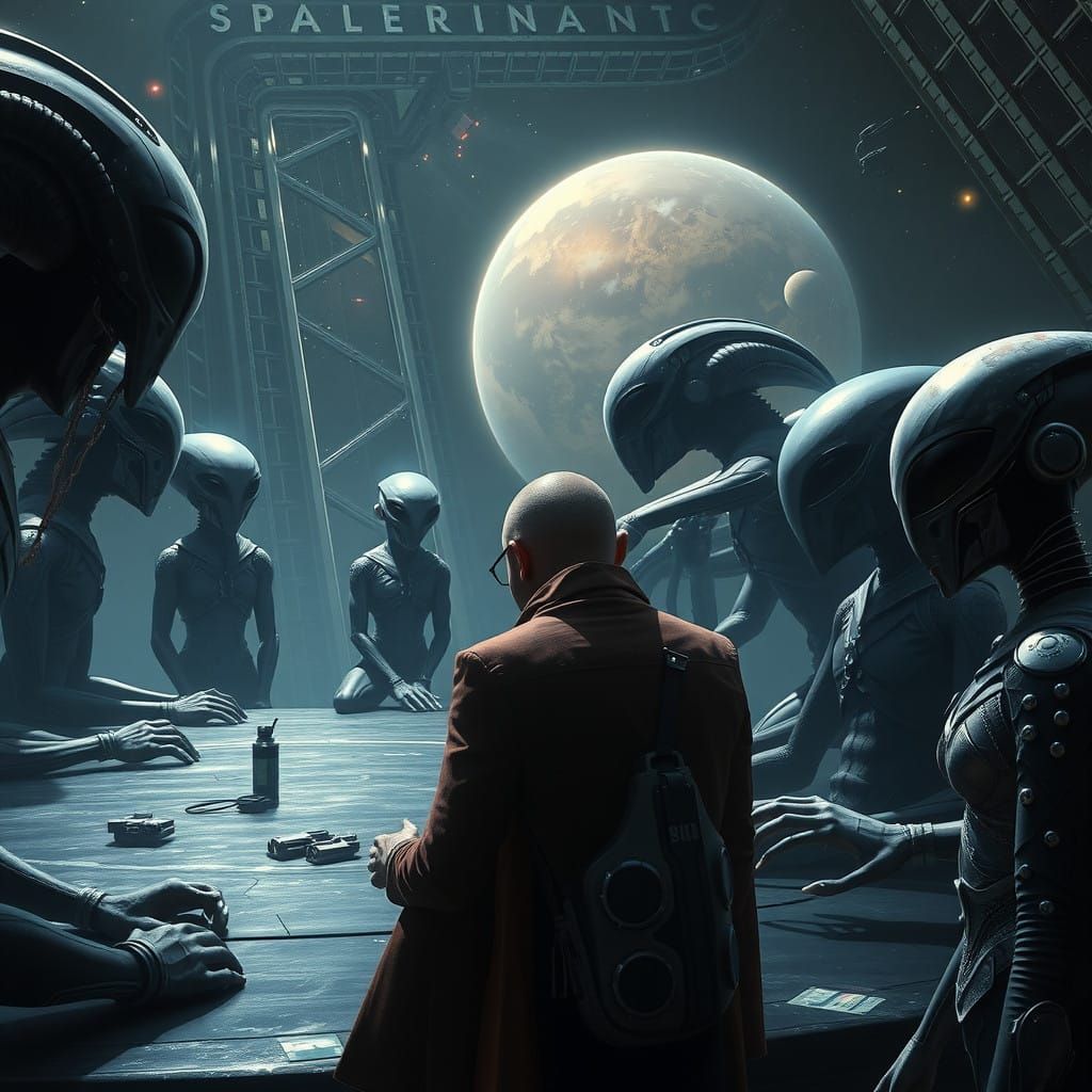 Galactic Federation Meets Alien Delegates in a Dark, Serene...