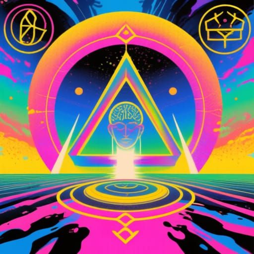 Surreal Simulation of Altered States in Pop Art Style