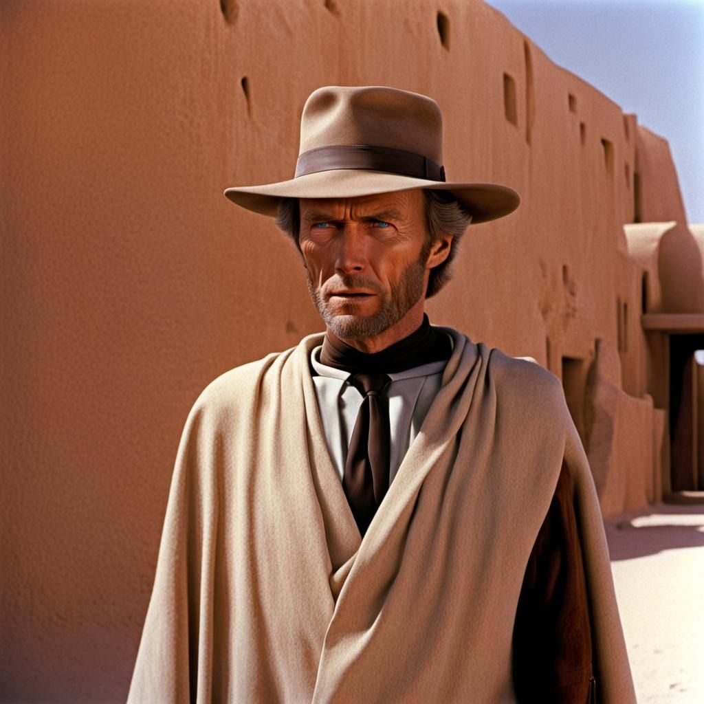Clint Eastwood in a Sci-Fi Desert