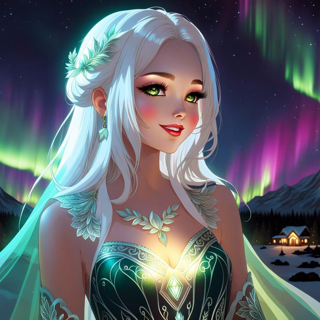 Divine Feminine Personification in Bioluminescent Bloomcore ...