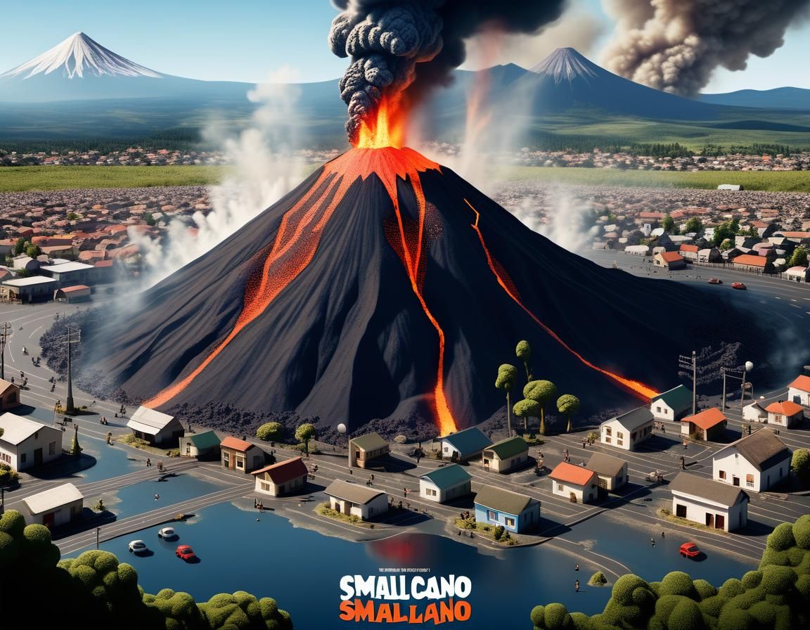 Town Panics Over Miniature Volcano: Disaster Movie Style