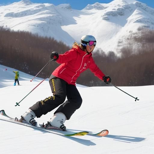 Unbalanced Beginner Skier Learning French Fry & Pizza