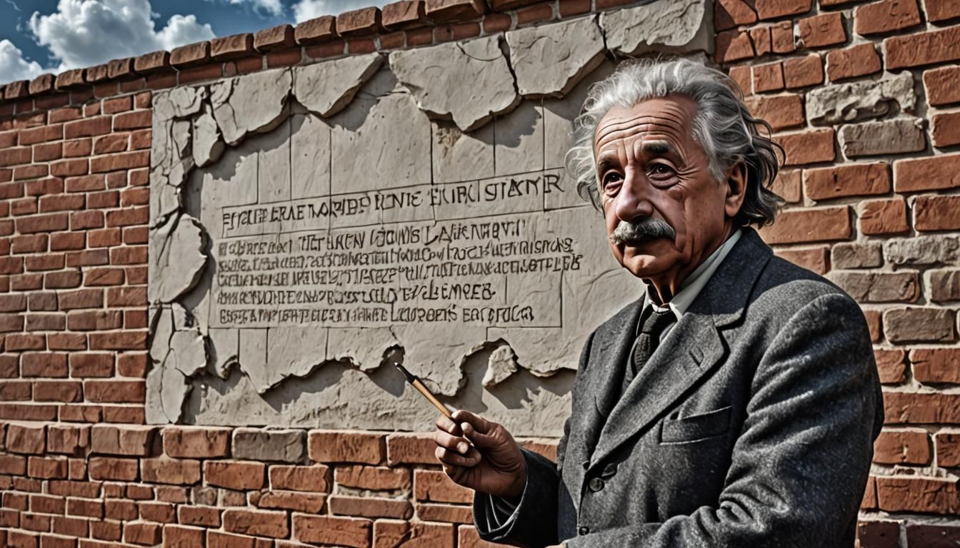 Einstein the Bricklayer: Hyperrealistic Wall Construction