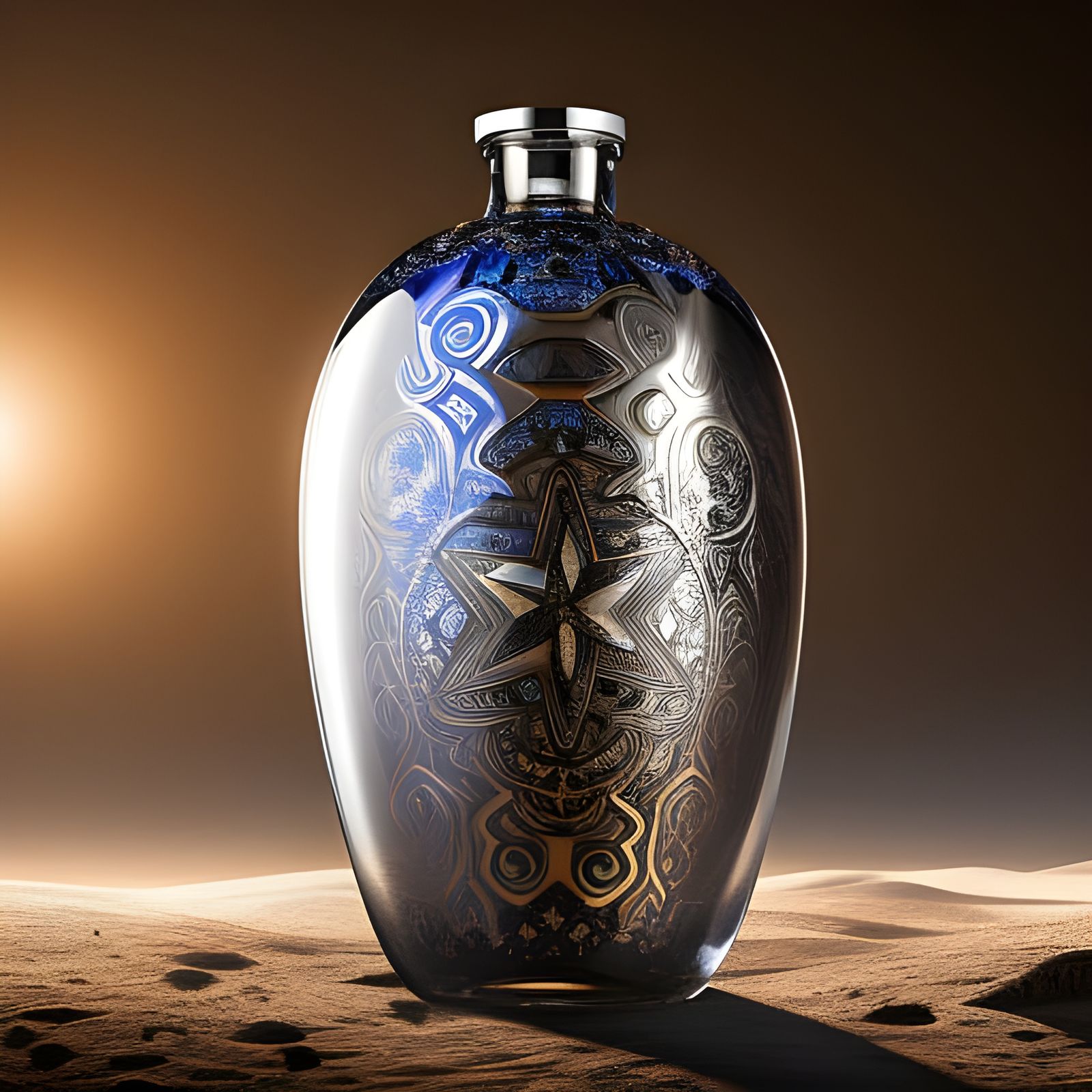 Moon in a Bottle: Detailed Fantasy Art