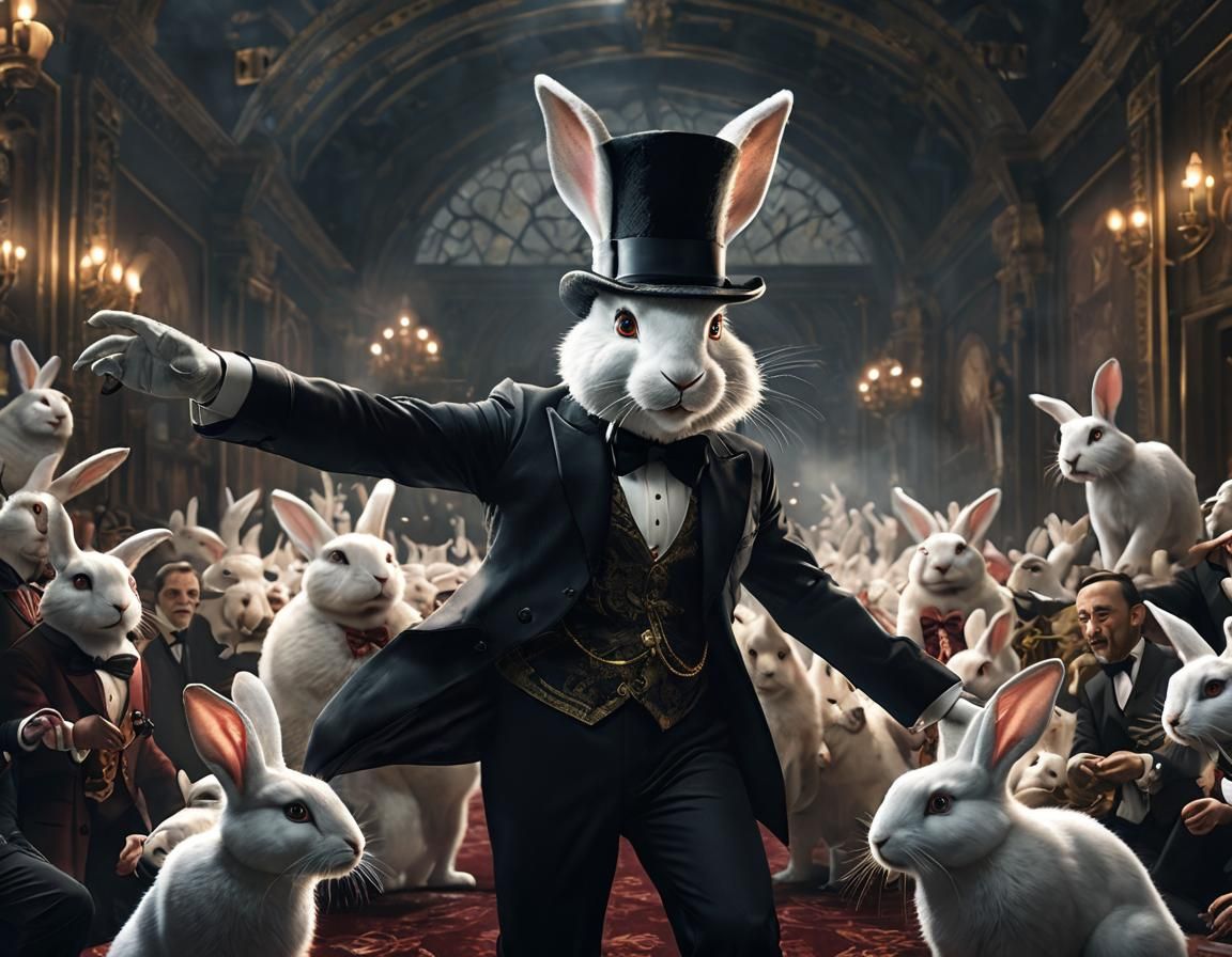 Magician Pulls Hat From Rabbit: Digital Matte Painting