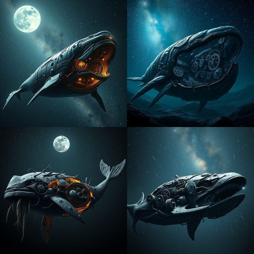 Cosmic Whale Horror in the Style of Alice: Madness Returns