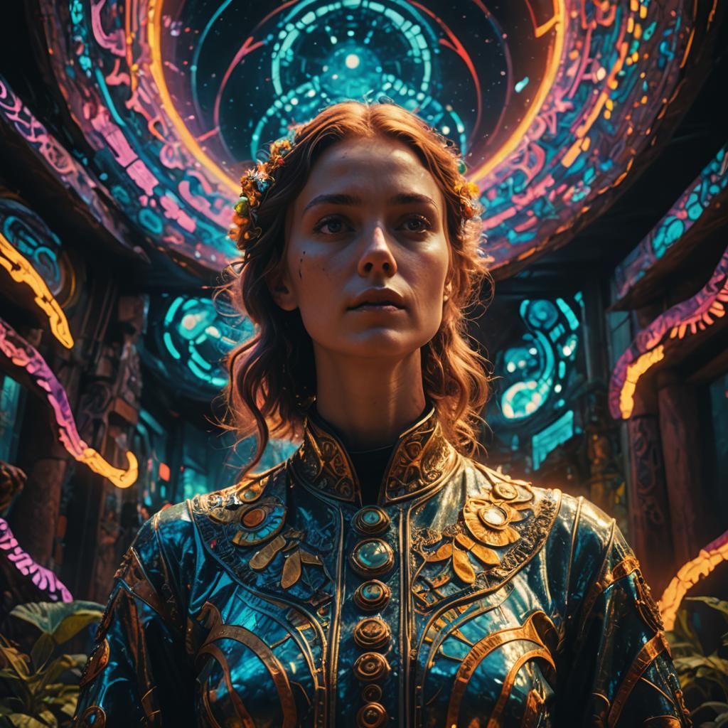 Psychedelic Healing Frequencies in Cinematic Style