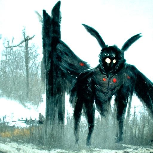 Sinister Mothman by Greg Rutkowski Style