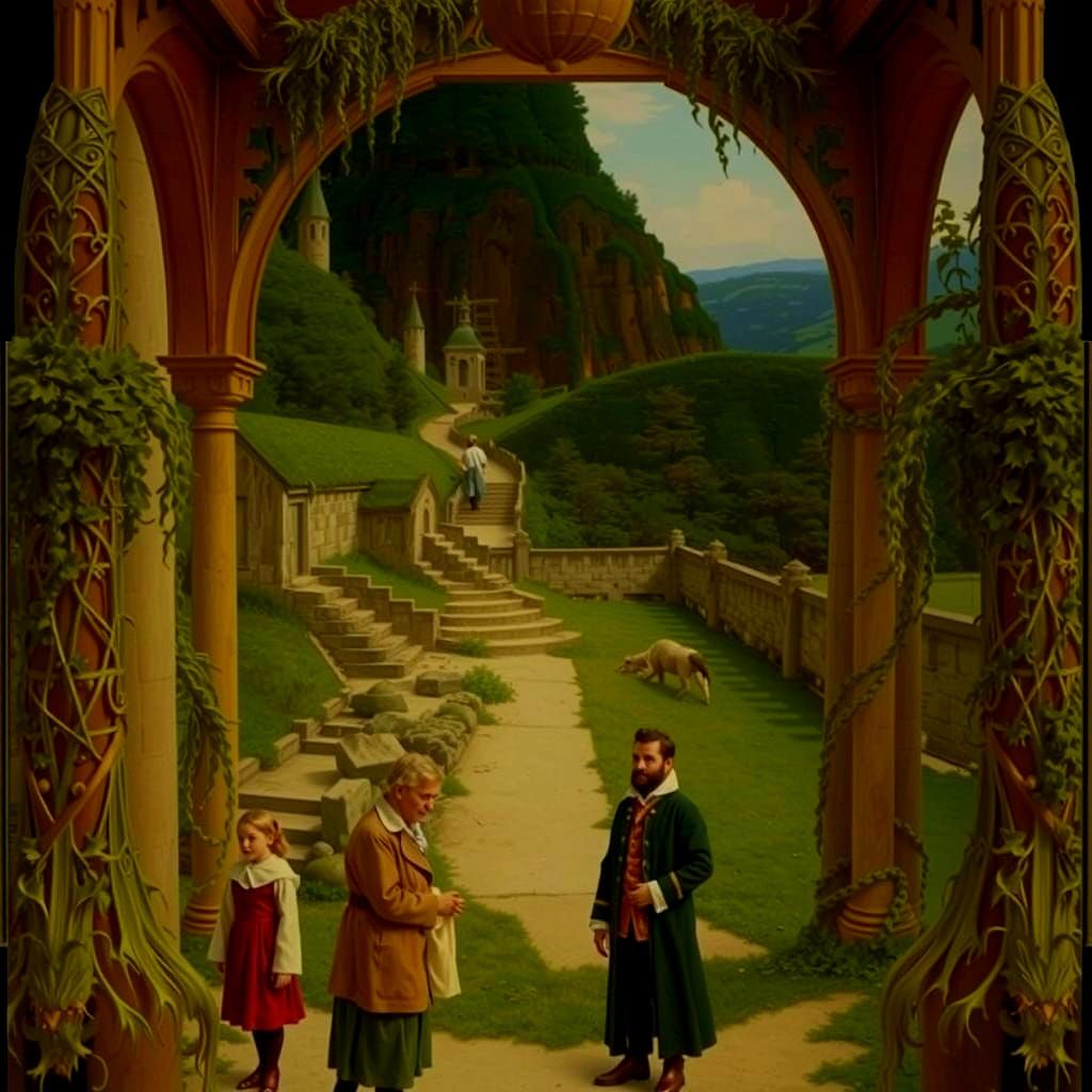 Jack and the Beanstalk in the Style of Richard Dadd