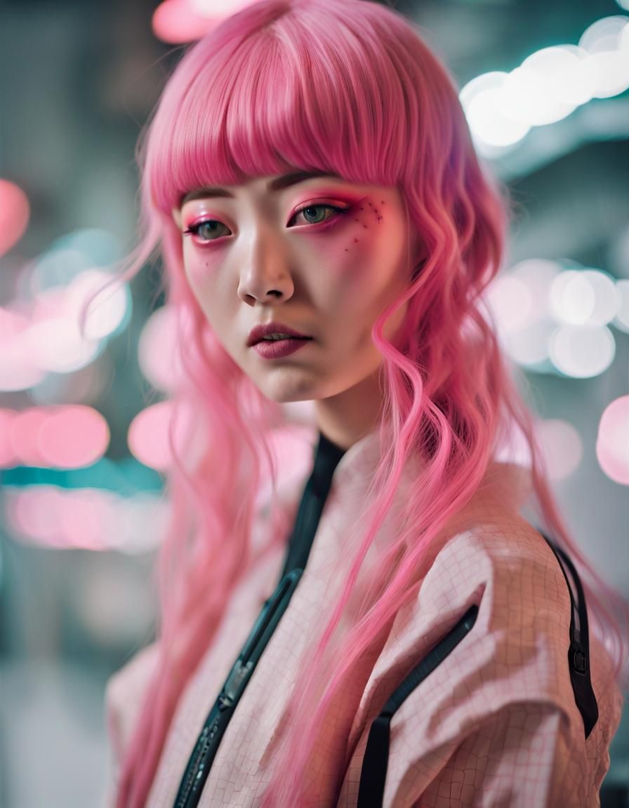 1910s Japanese Street Fashion in Cyberpunk Style