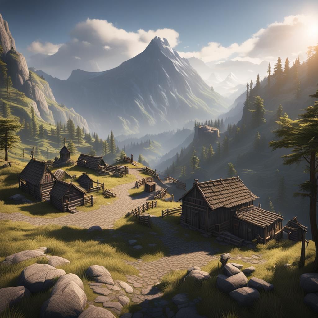 Mountain Culture of 1812: 3D Shading