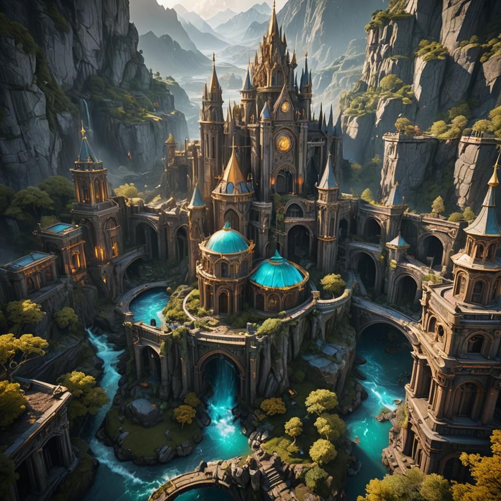 Fantastical Matte Painting in Deep Color