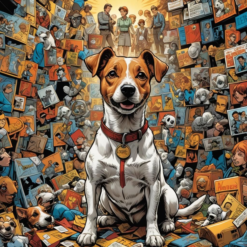 Jack Russell Terriers in Comic Book Art