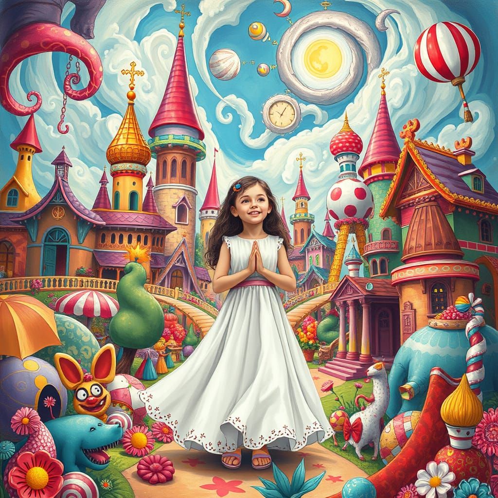 Girl Confesses Sins in Candyland Wonderland