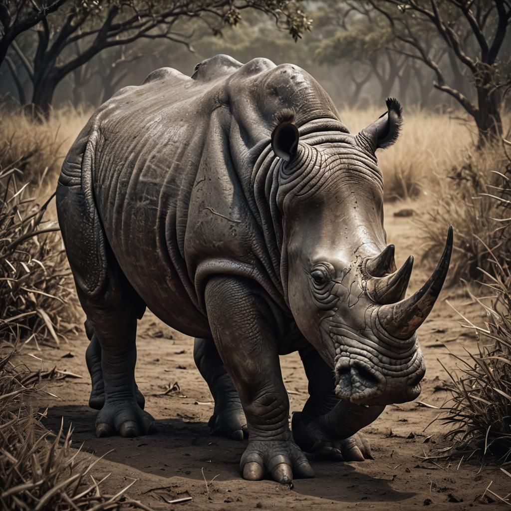 Hyperrealistic BadRhino in High Definition