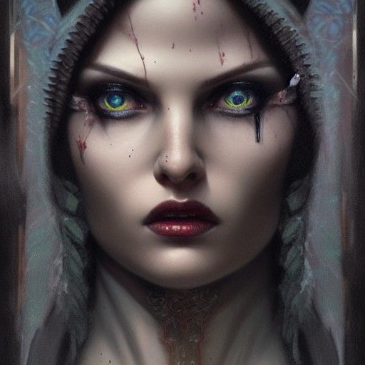 Goddess Invidia in Hyperrealistic Detail