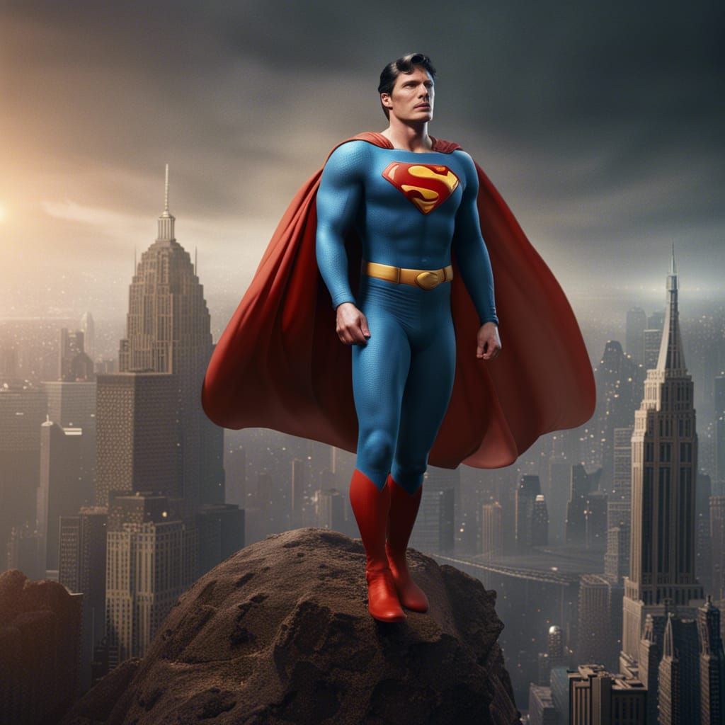 Superman Matte Painting in Unreal Engine 5