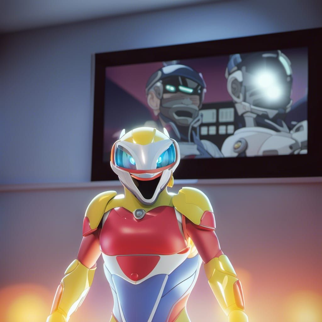 Doctor Bias: Super Sentai Villain in Pop-Art Style