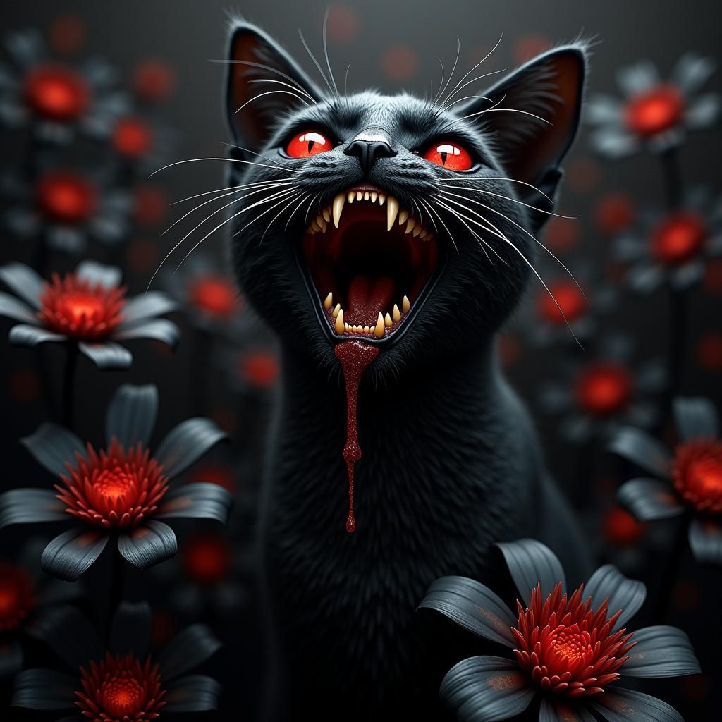 Eldritch Horror Cat of Tar and Stardust