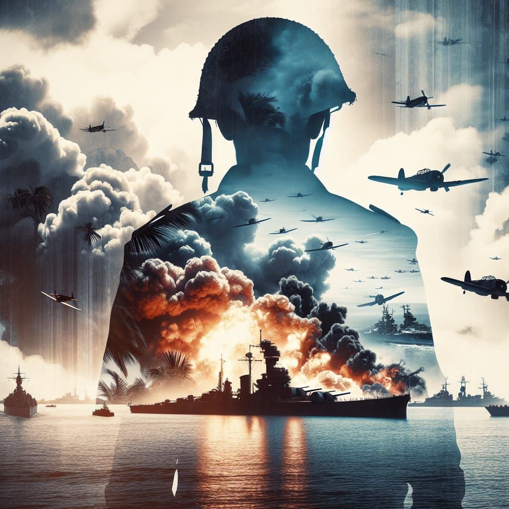 Pearl Harbor Attack Inside Soldier Silhouette