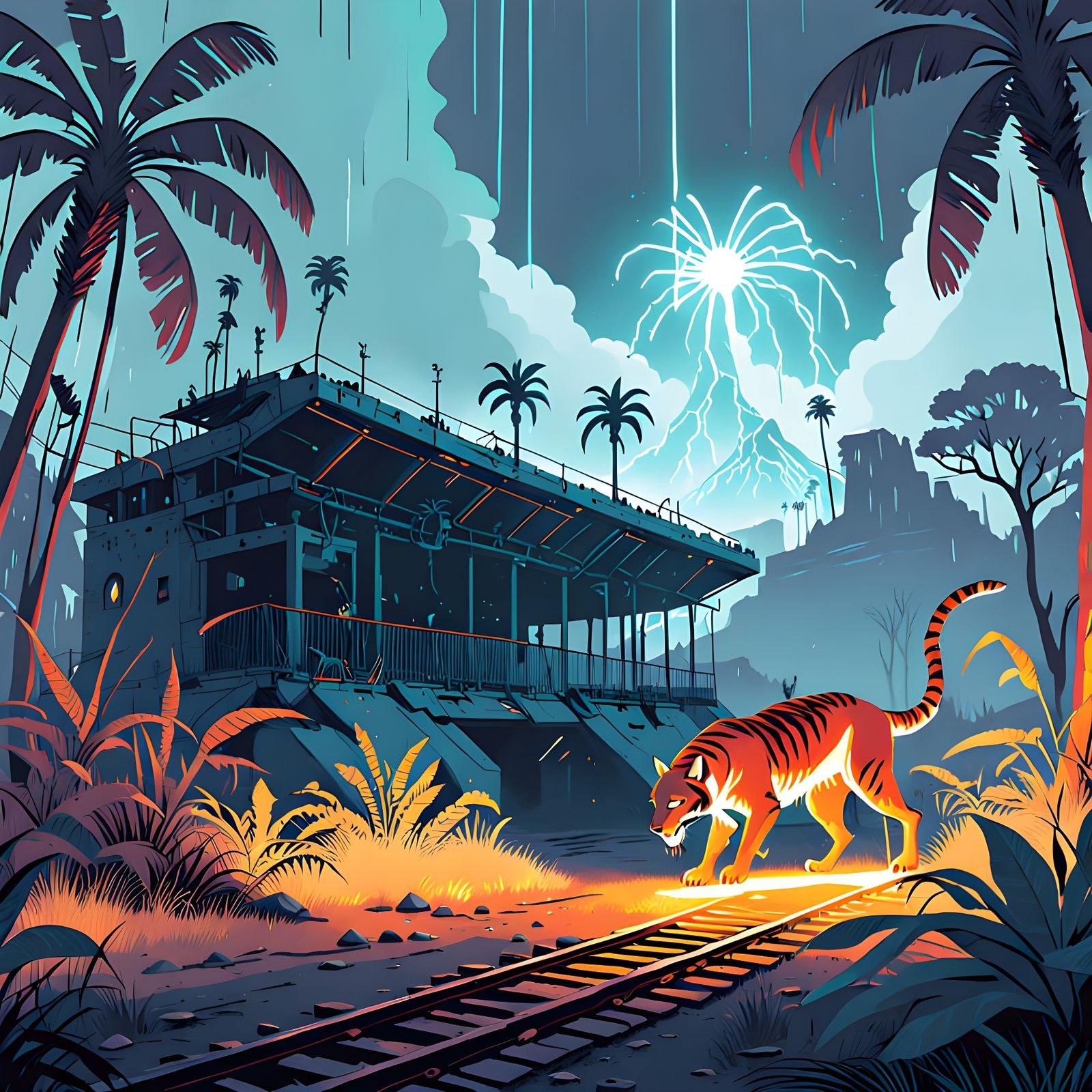 Cyberpunk Zoo Utopia and Apocalypse