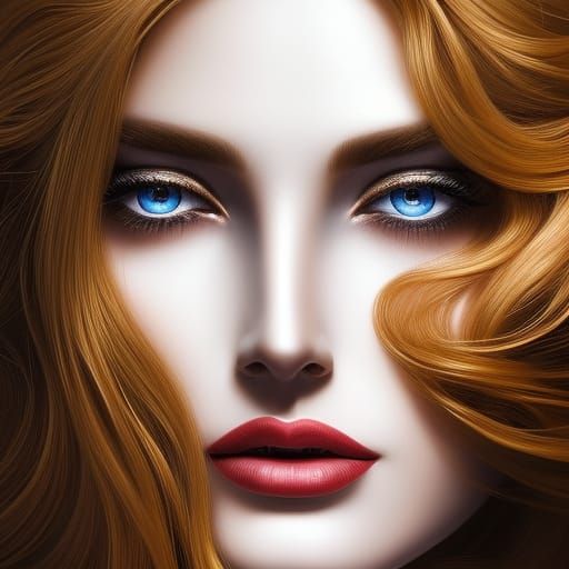 Floral Crown: Hyperrealistic Portrait of Angelic Woman