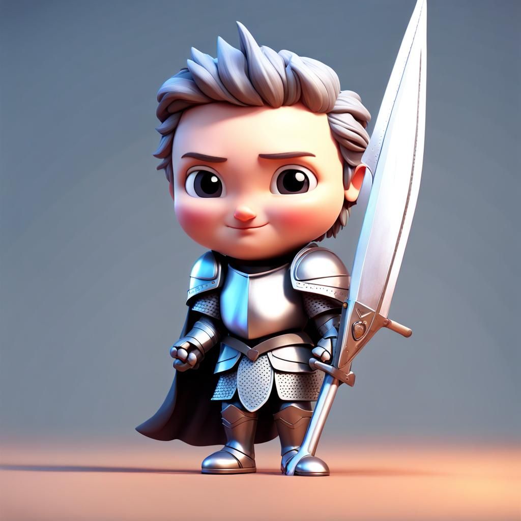 Chibi Matthew Perry as Limping Arthurian Knight