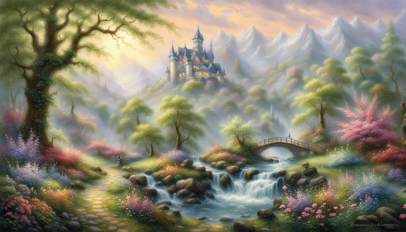 Ethereal Mother Nature Spring Landscape