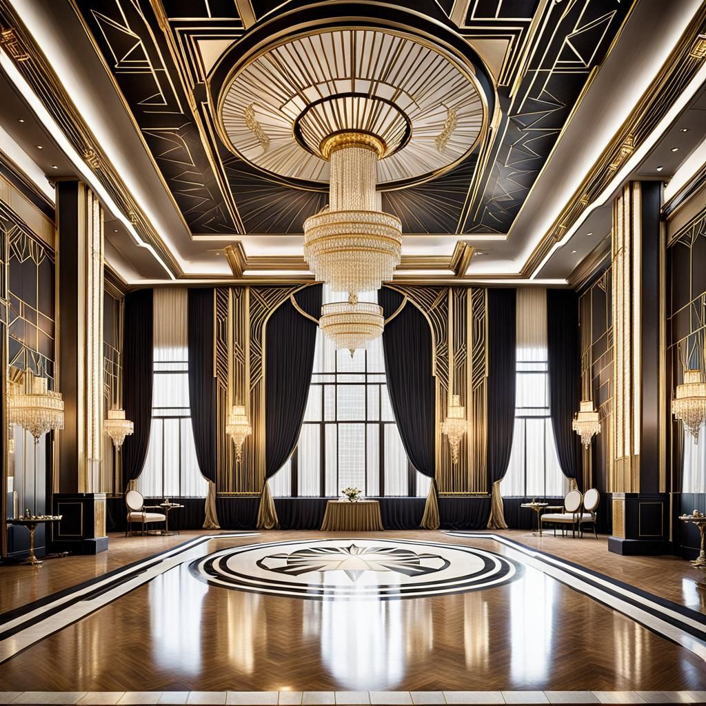 1920s art deco ballroom