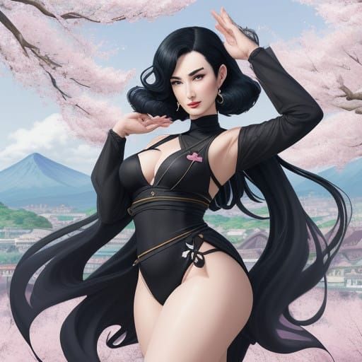 Sensual, unpredictable, ambitious. Mature, curvy and lithe body, feminine facial features harmonious hair and makeup. "C...