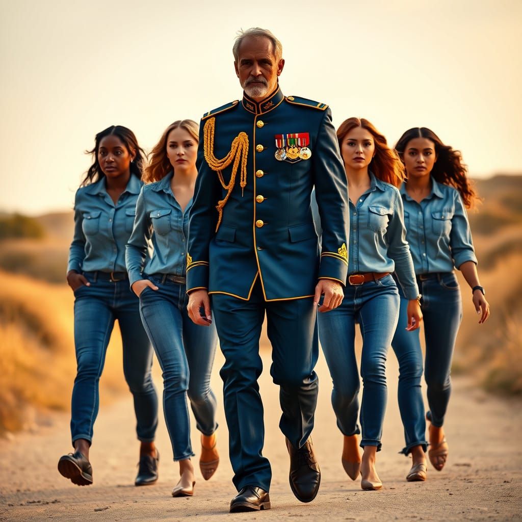 Strong Women in Unity: Diverse Heroines March Behind a Power...