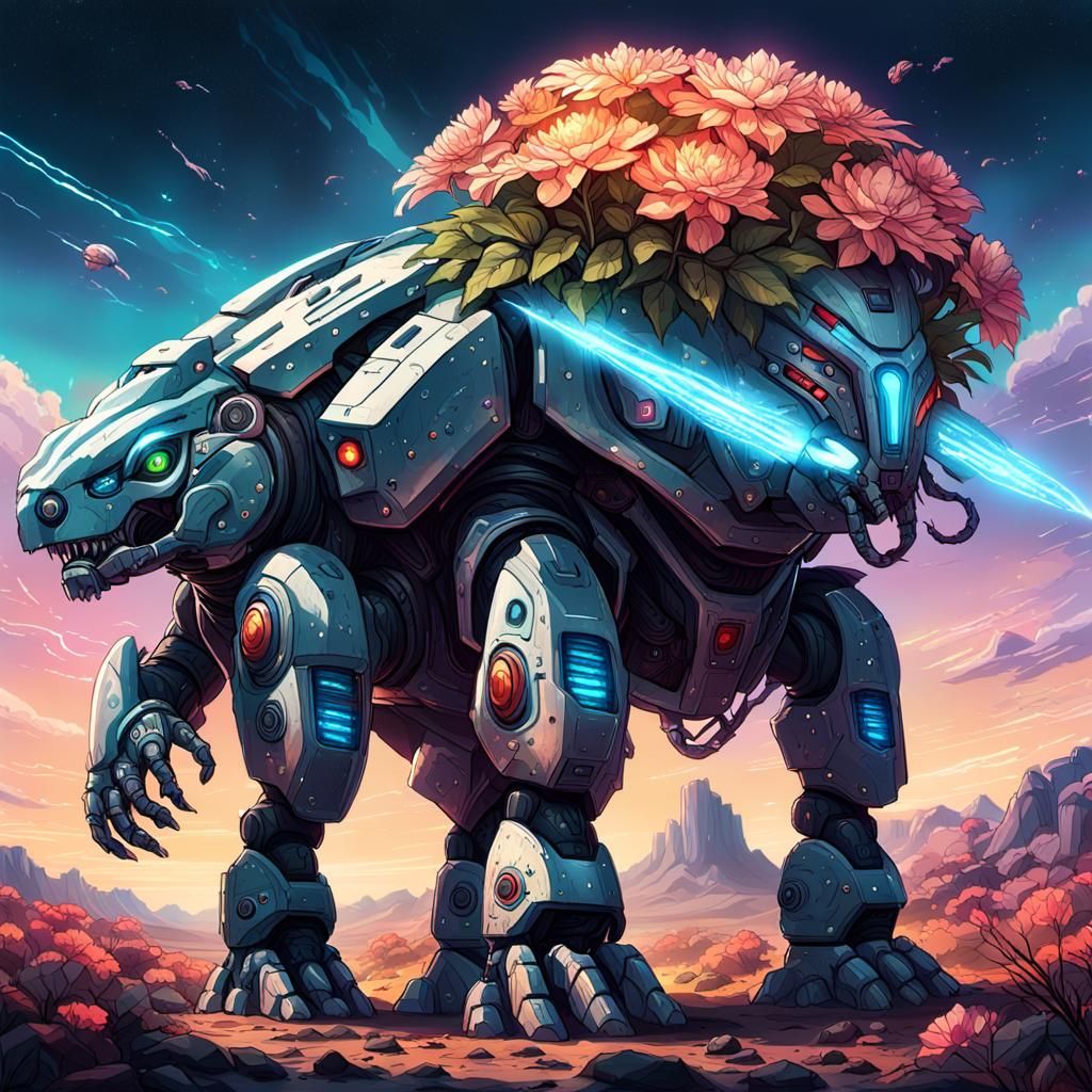 Gigantamax Robot Dicynodont Radiating Chaos Energy