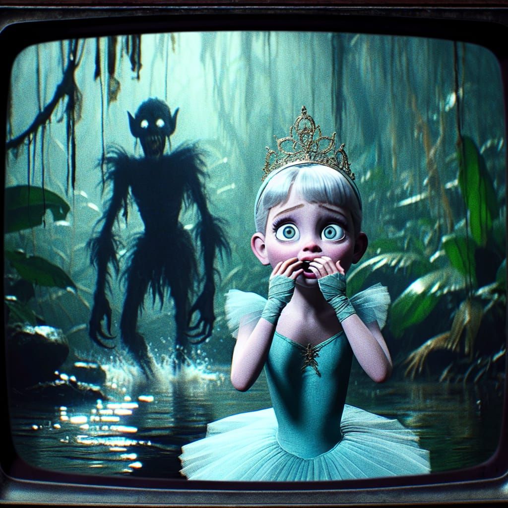 Albino Princess in Dark Jungle