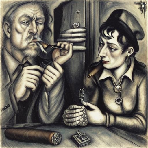 Locksmith Vasya's Divorce: Expressionist Painting